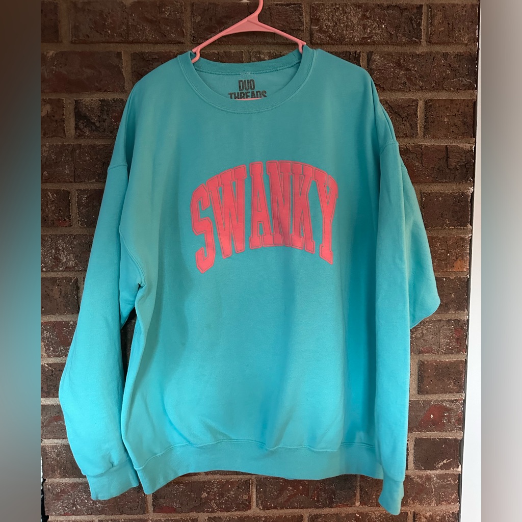 Swanky Blue Oversized Sweatshirt